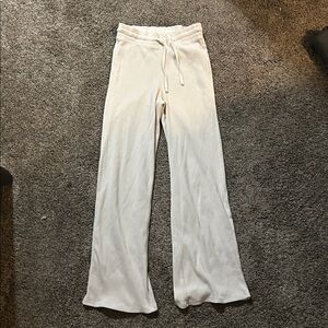 Sundae School Cream Waffle Knit Pants
